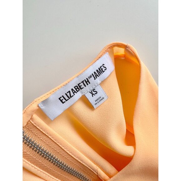 ELIZABETH AND JAMES Cheridah Neon Orange Chiffon Layered Tank Blouse, Size XS - Picture 7 of 9